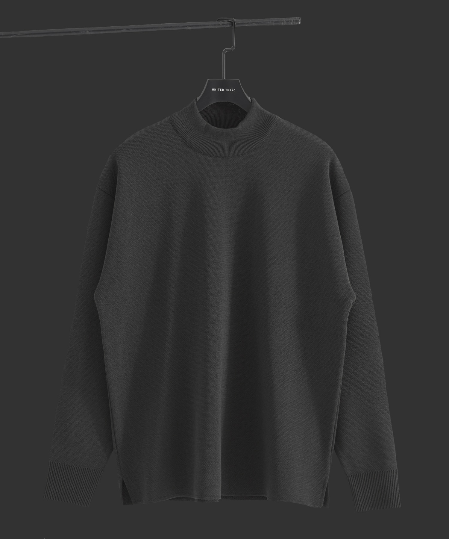 〈WEB限定〉SILVER WOOL MOCK NECK KNIT