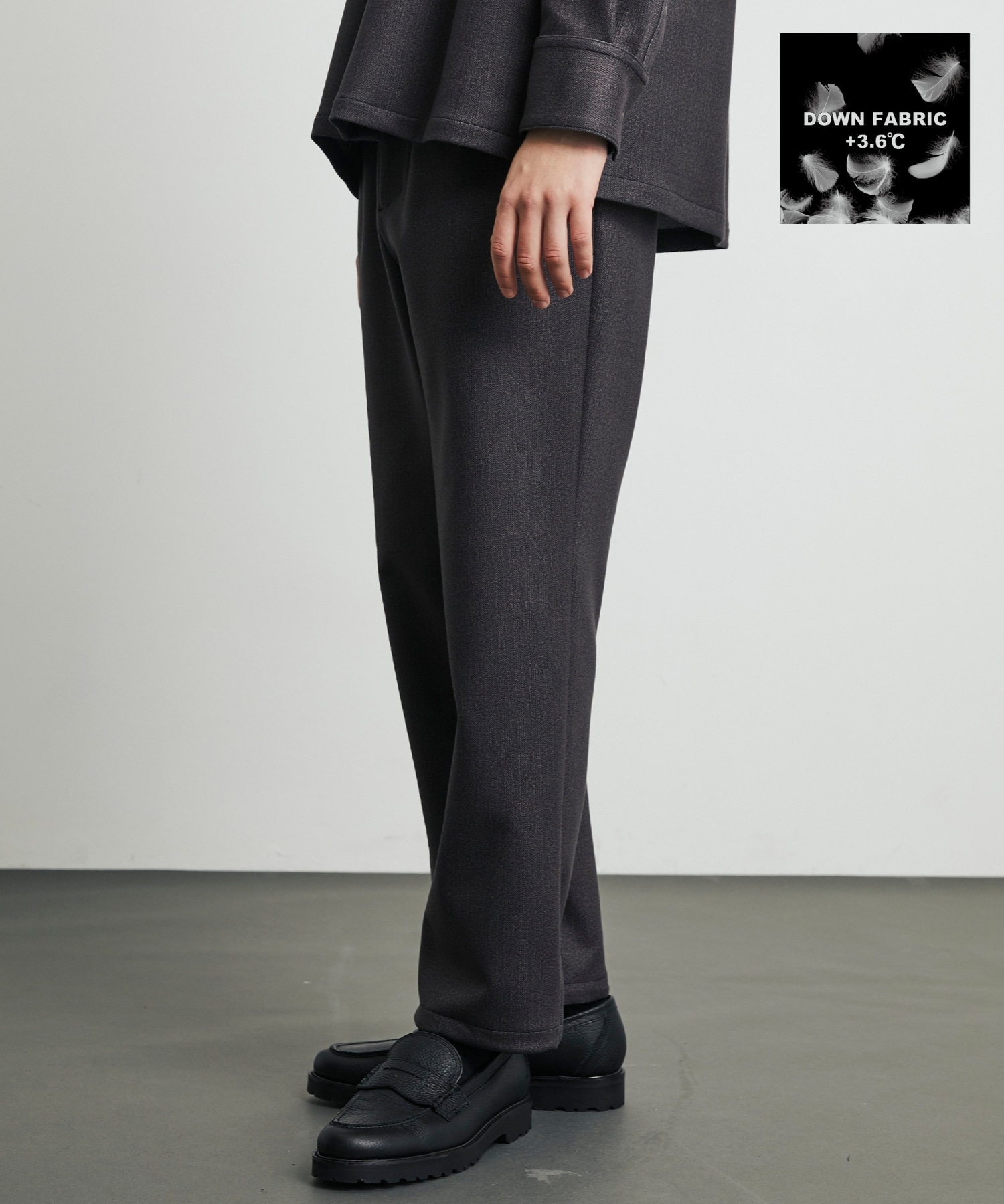 〈WEB限定｜残りわずか〉＋3.6℃ダウンファブリックイージーパンツ