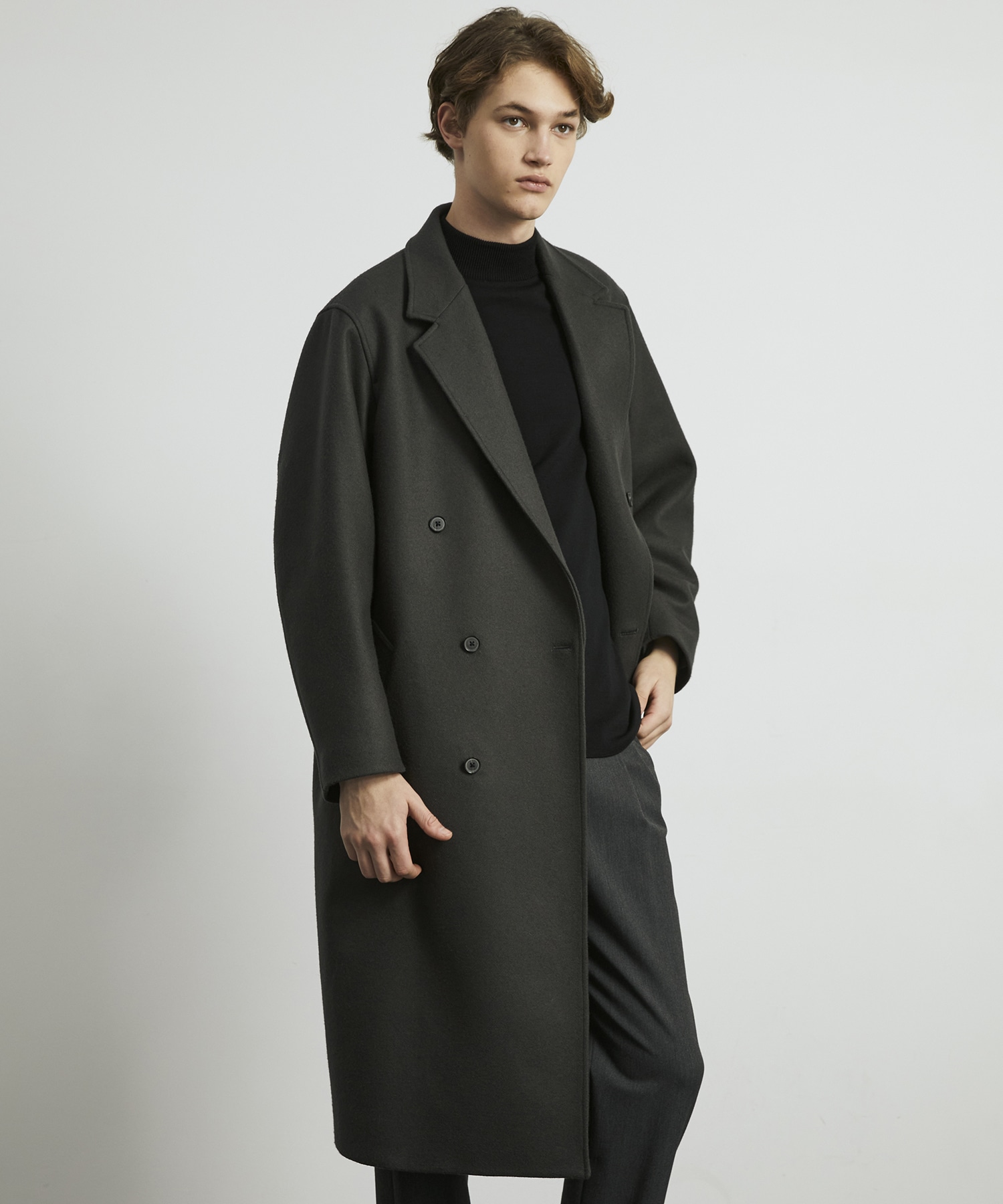 〈残りわずか〉超撥水 SUPER 140's ダブルチェスターコート