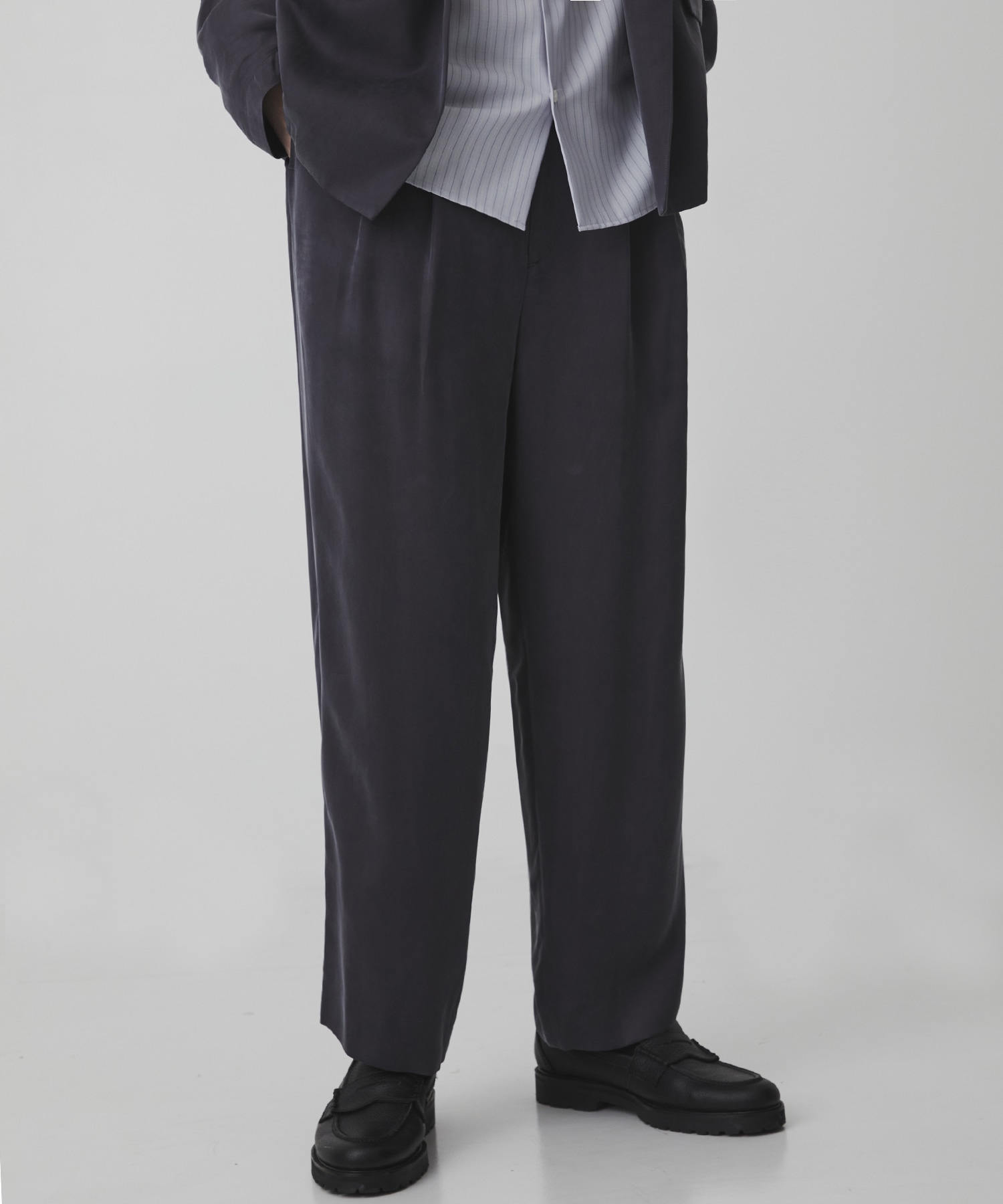 HIGH TWIST CUPRA 2タックイージーパンツ