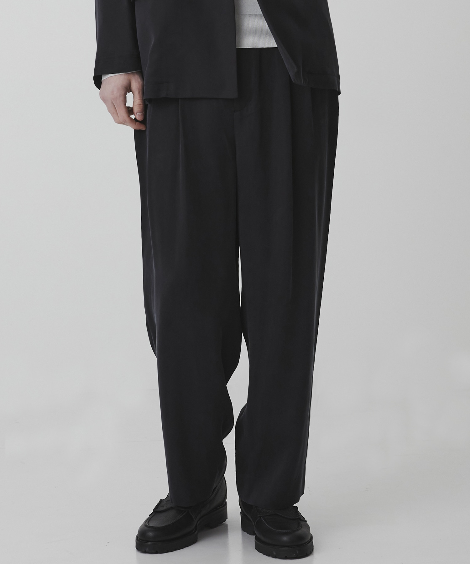 HIGH TWIST CUPRA 2タックイージーパンツ