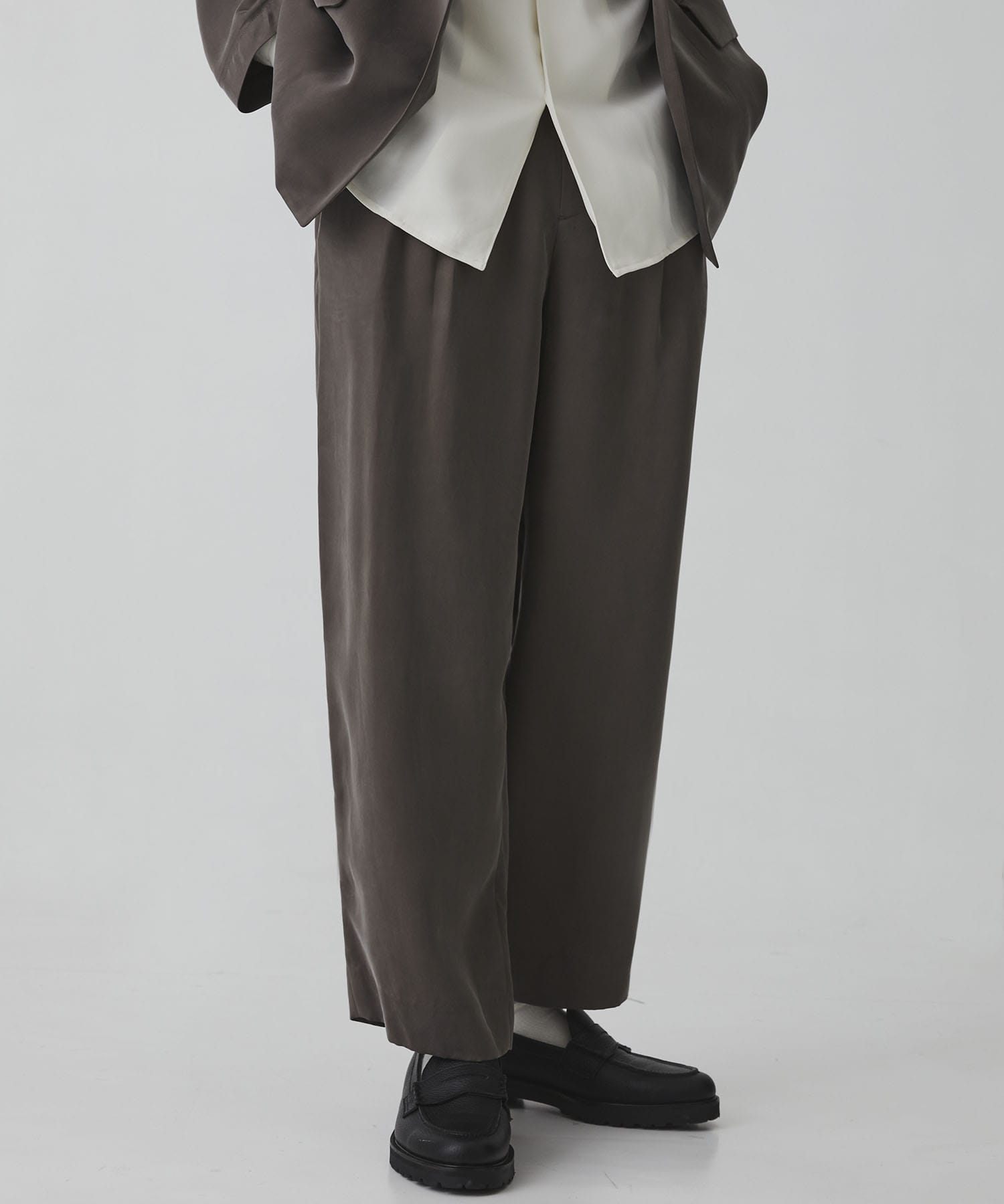 HIGH TWIST CUPRA 2タックイージーパンツ