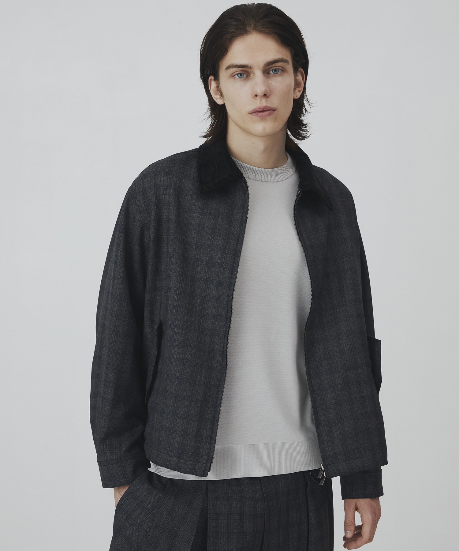 〈2026SS｜数量限定〉CUBA CHECK ハリントンブルゾン