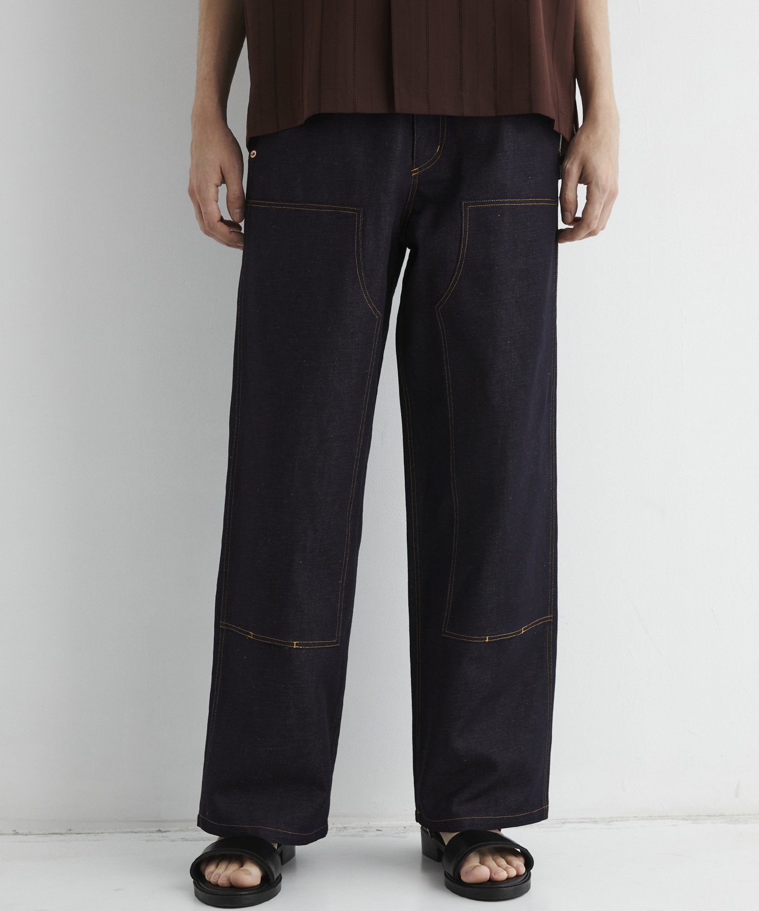 9.5oz LINEN DENIM ペインターパンツ