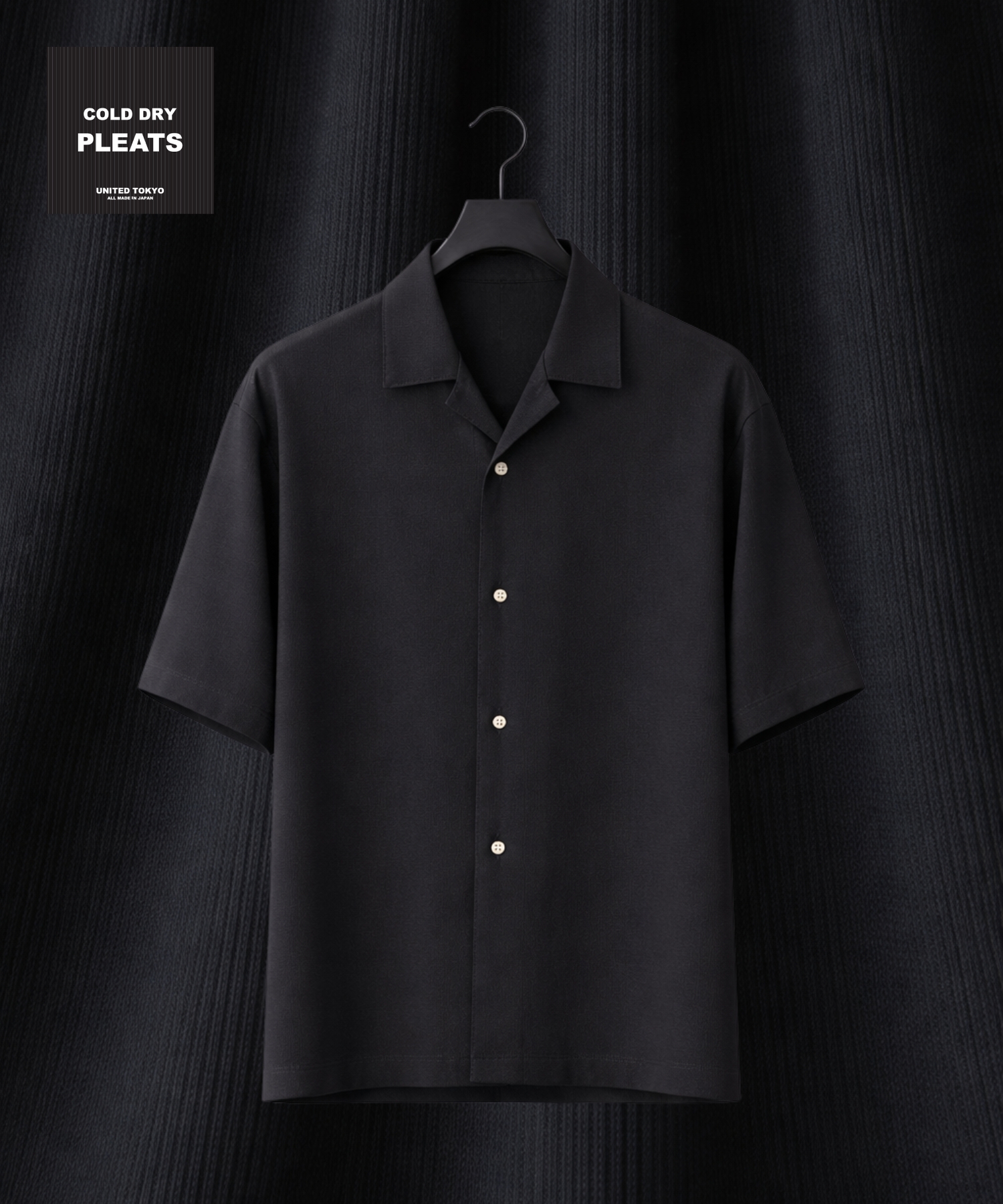 〈WEB限定｜先行予約〉COLD DRY PLEATS オープンカラーシャツ