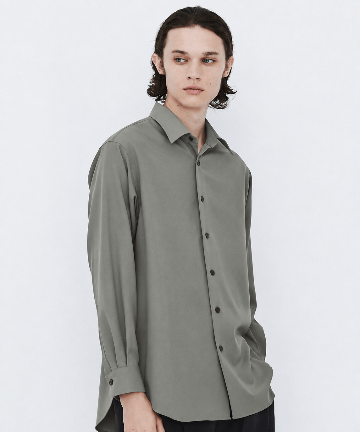 〈残りわずか｜再入荷なし〉Super 120's WOOL SERGE LS SHIRT