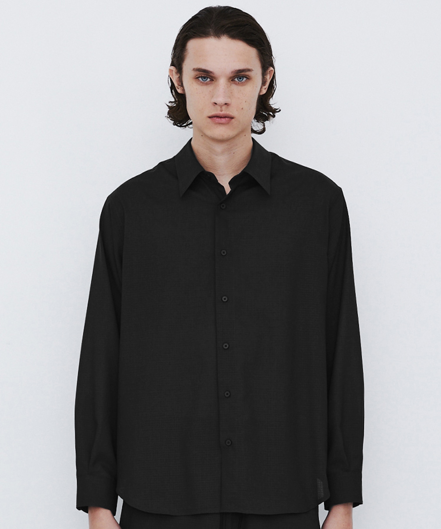 WOOL NYLON RIPSTOP ロングスリーブシャツ