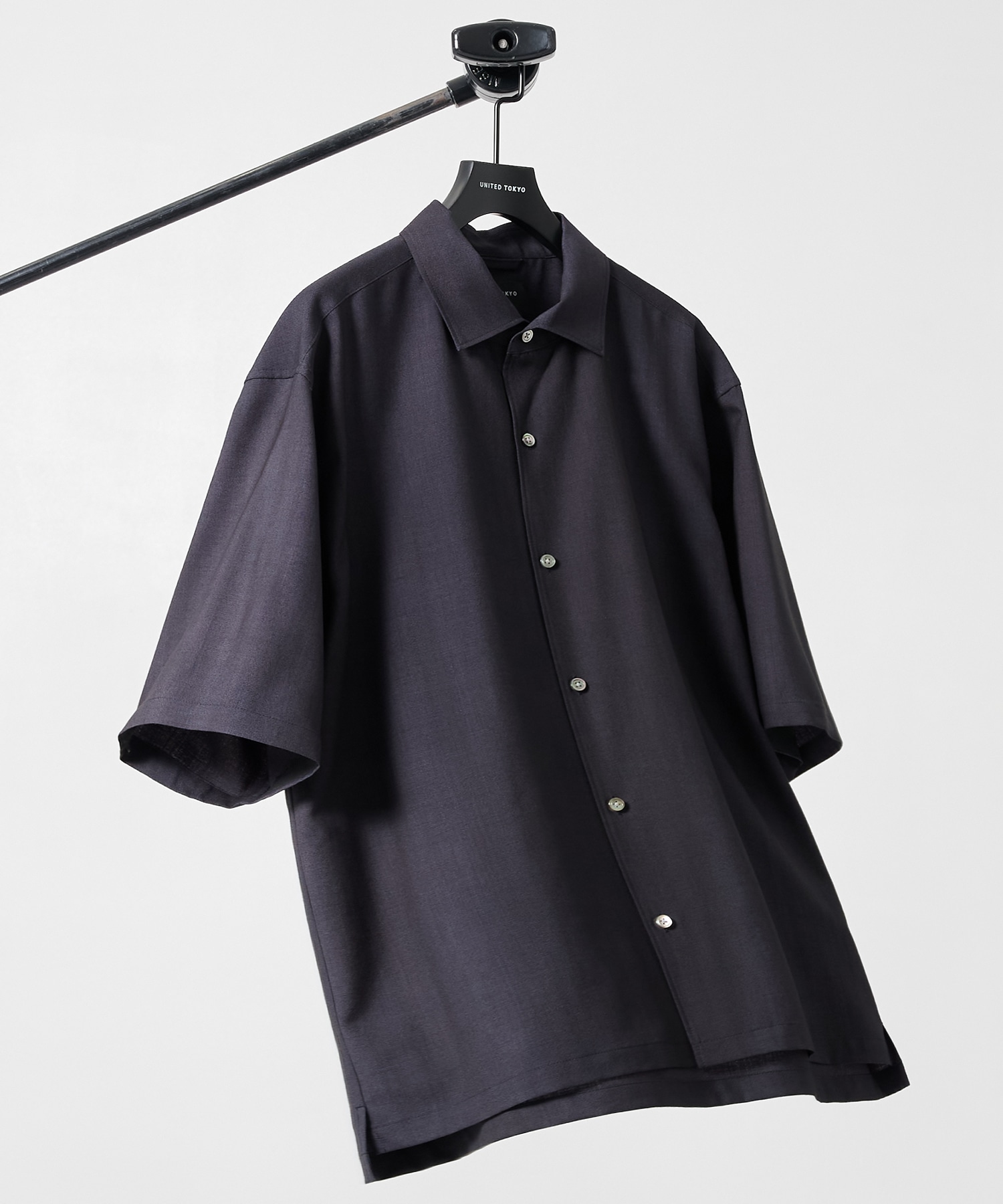 アーバンダイウール イタリアンカラーシャツ S/S