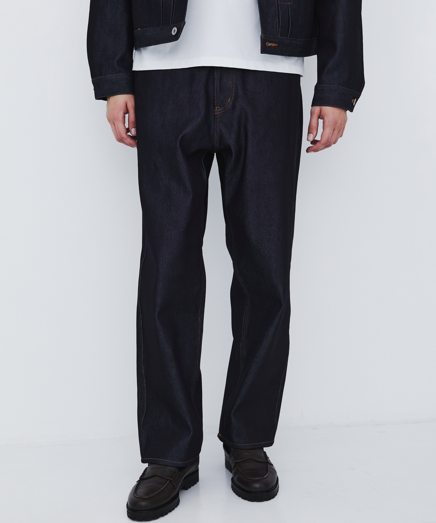 〈数量限定〉TYPEZ SILK DENIM STRAIGHT PANTS