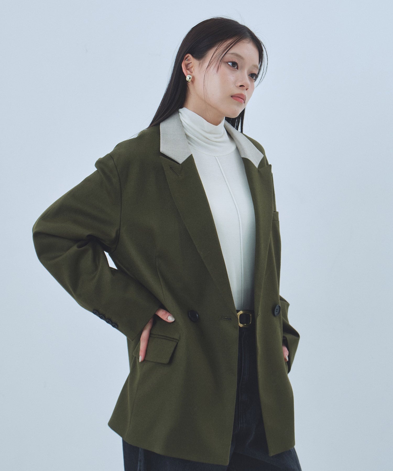 ラペルポイントテーラードジャケット