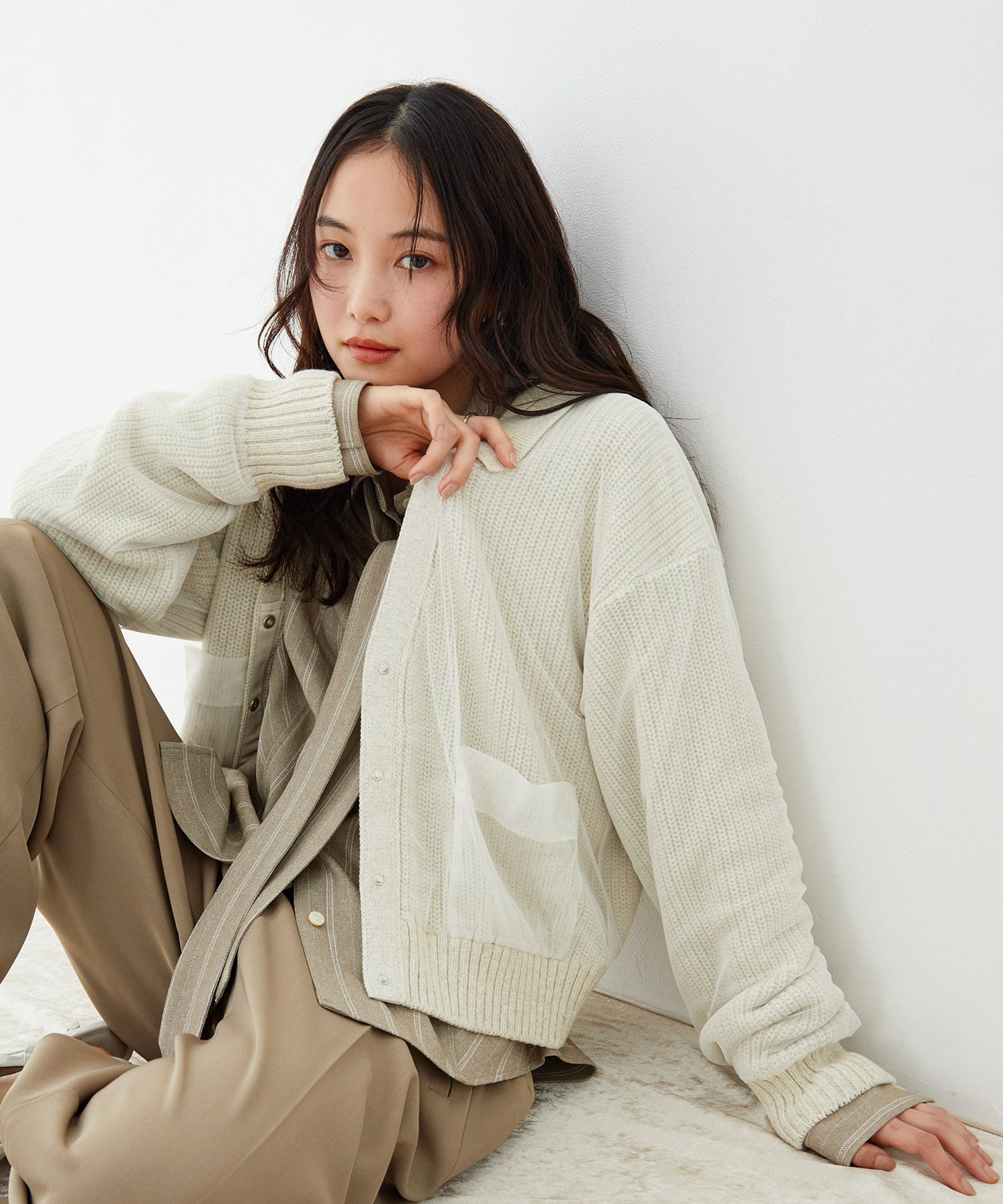 カバーチュールカーディガン