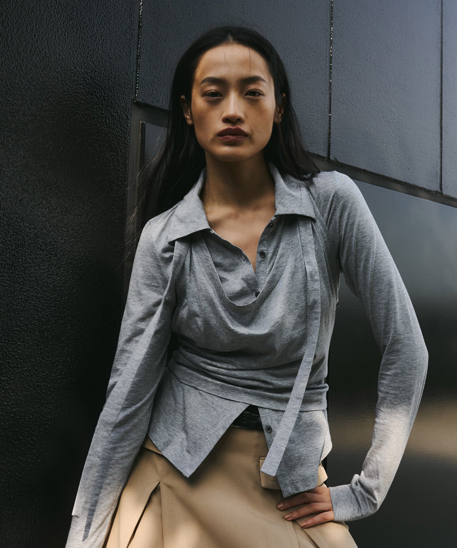 Halterneck Layered Polo