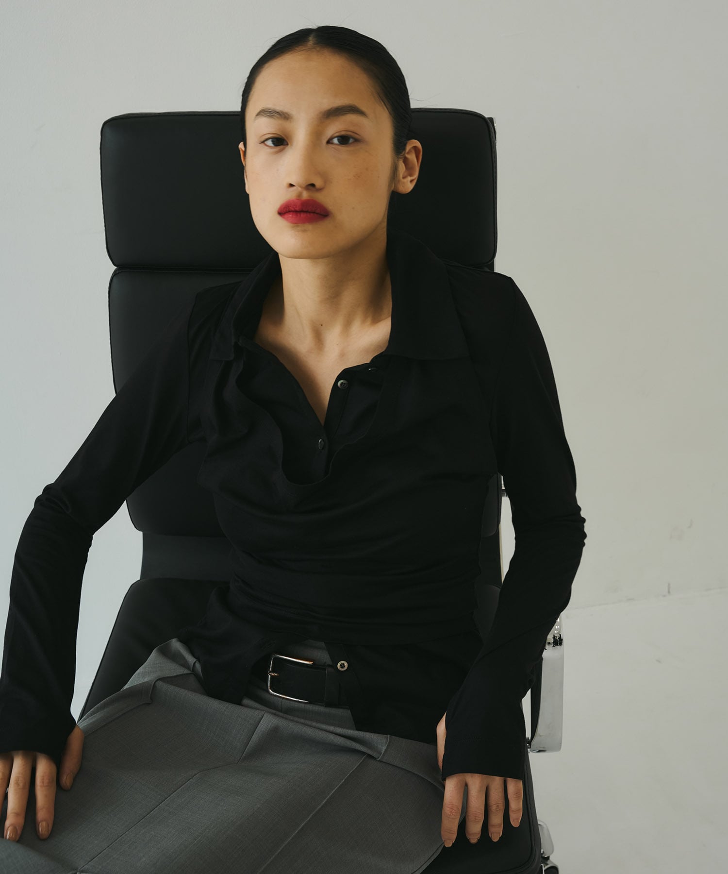 Halterneck Layered Polo