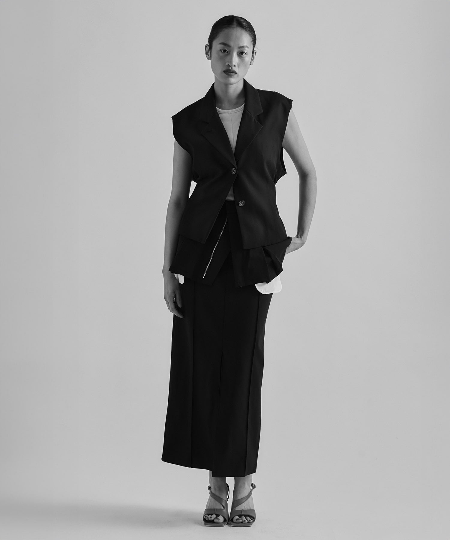 French Sleeve Tailored Gilet