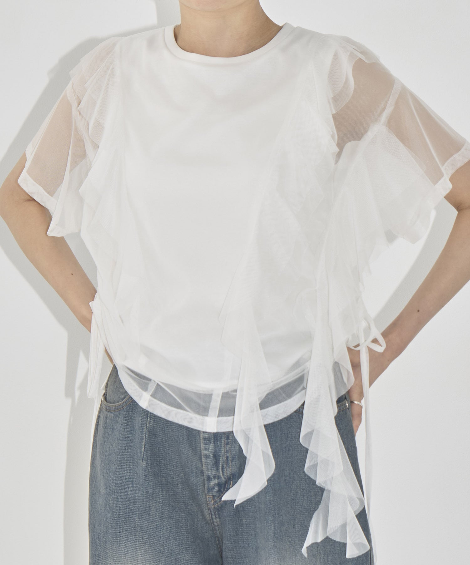 ウィスパリングチュールフリルTee