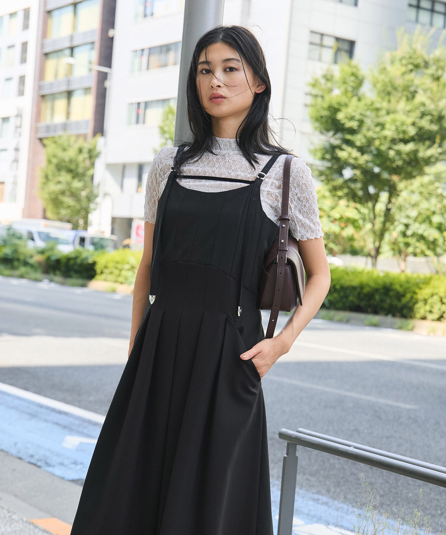 【オンラインストア先行販売】シェイプタックキャミワンピース