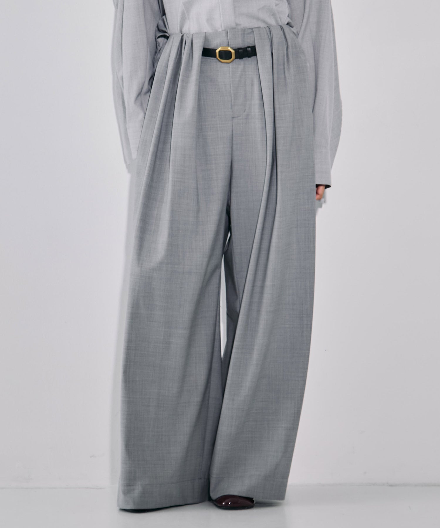 Super120s Wool Relax Trousers