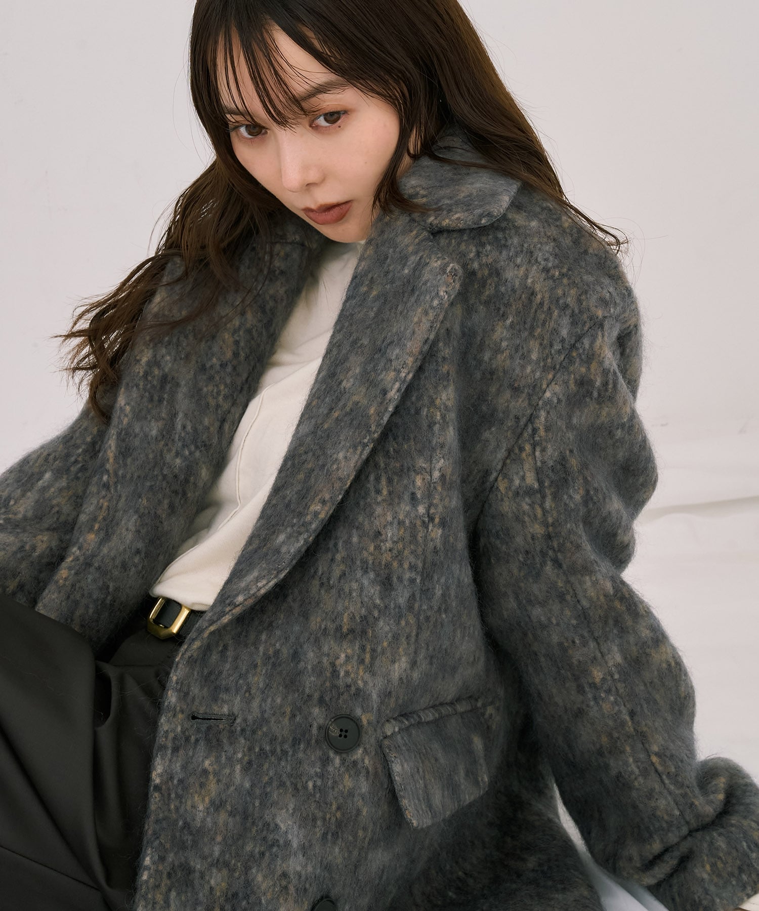 シャギーオーバージャケット