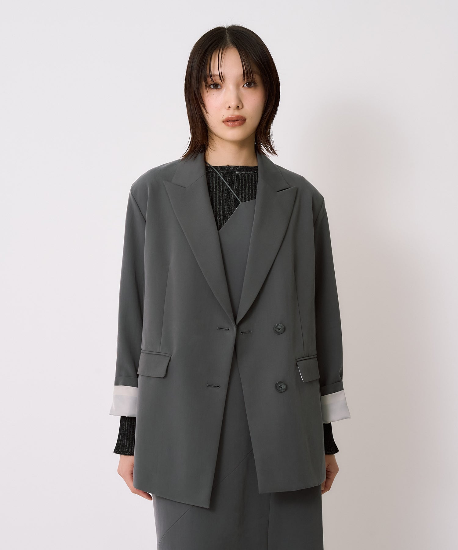 【セットアップ】フィブリルテーラードジャケット