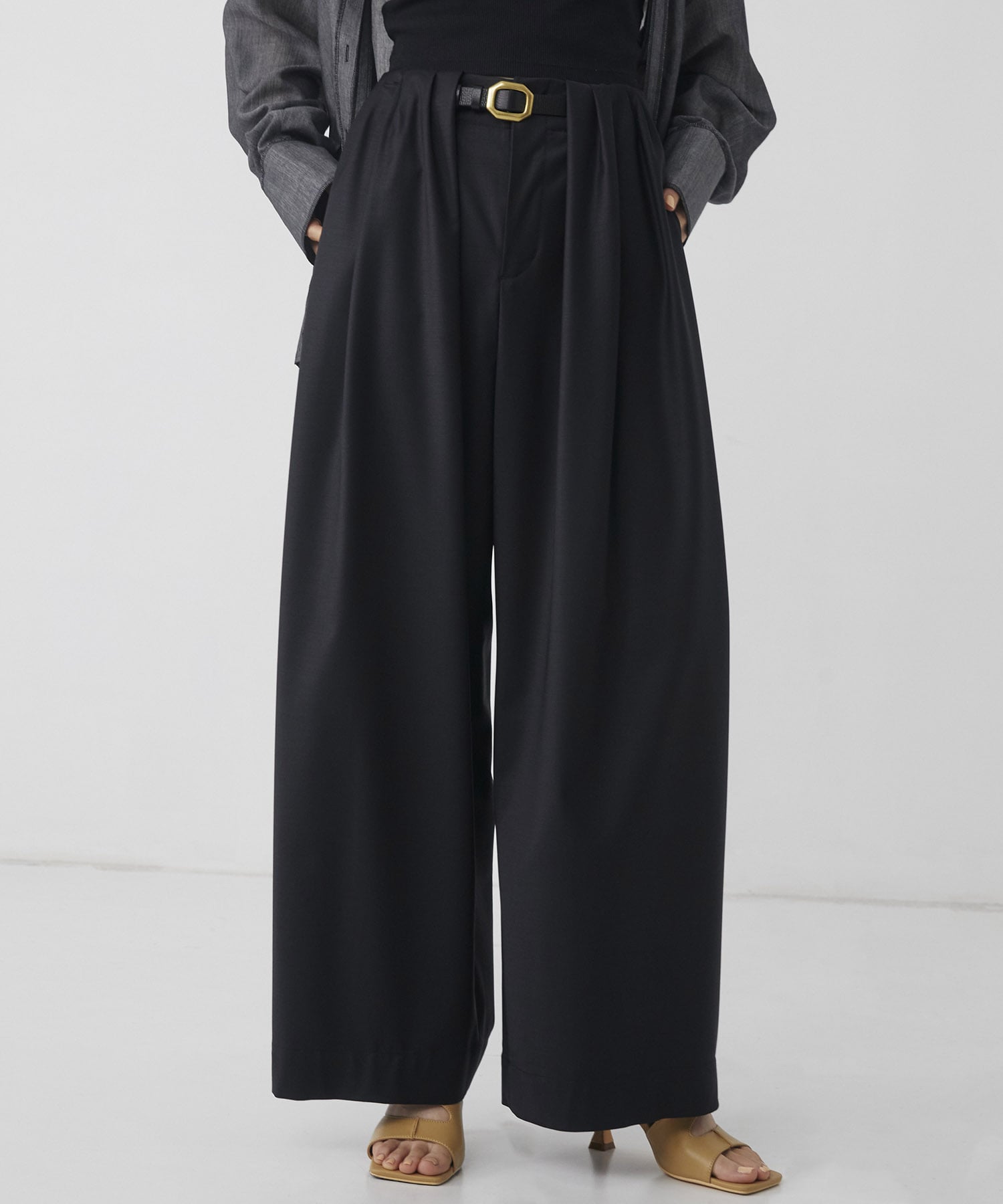 〈再入荷〉Super120s Wool Relax Trousers