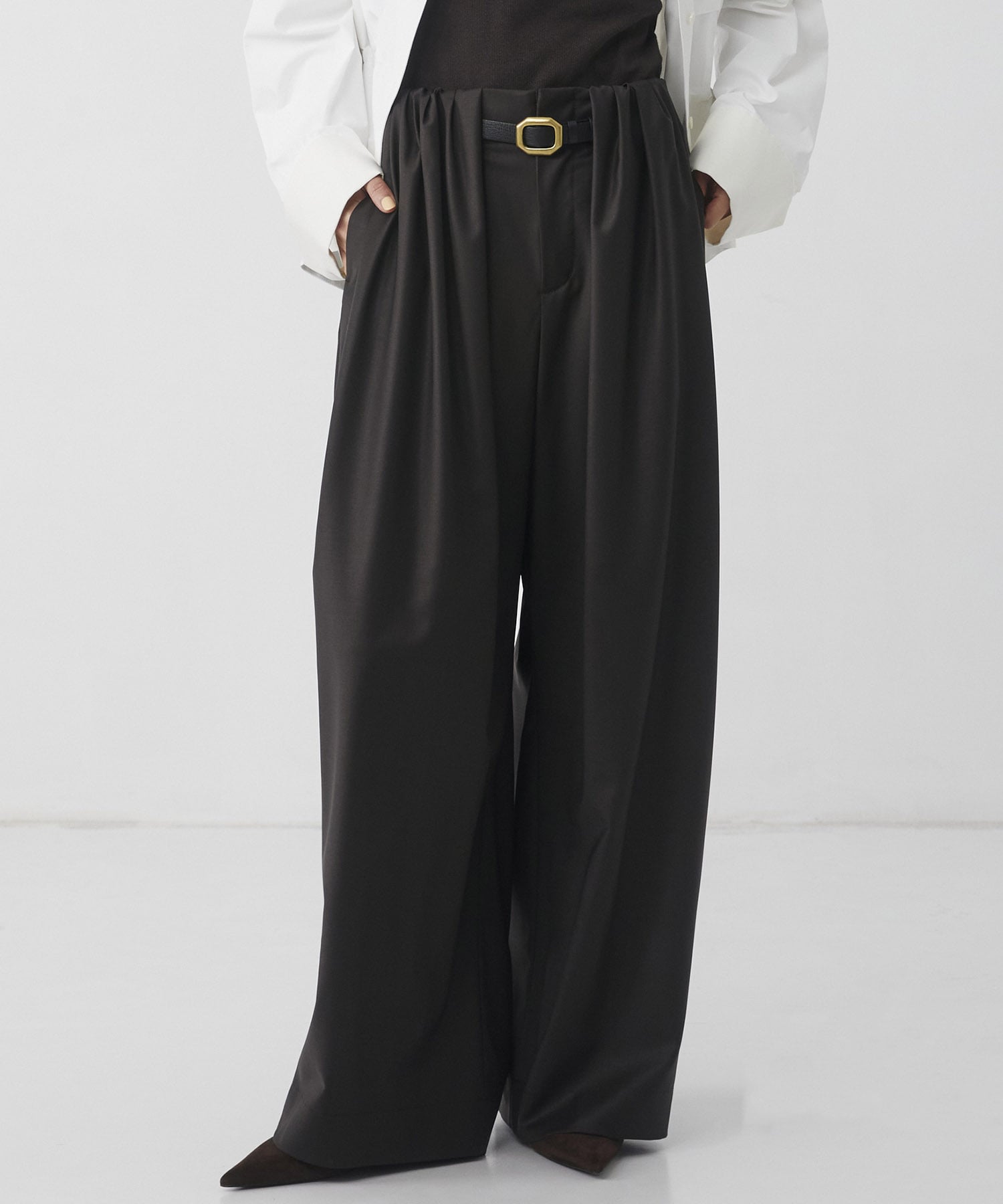 〈再入荷〉Super120s Wool Relax Trousers