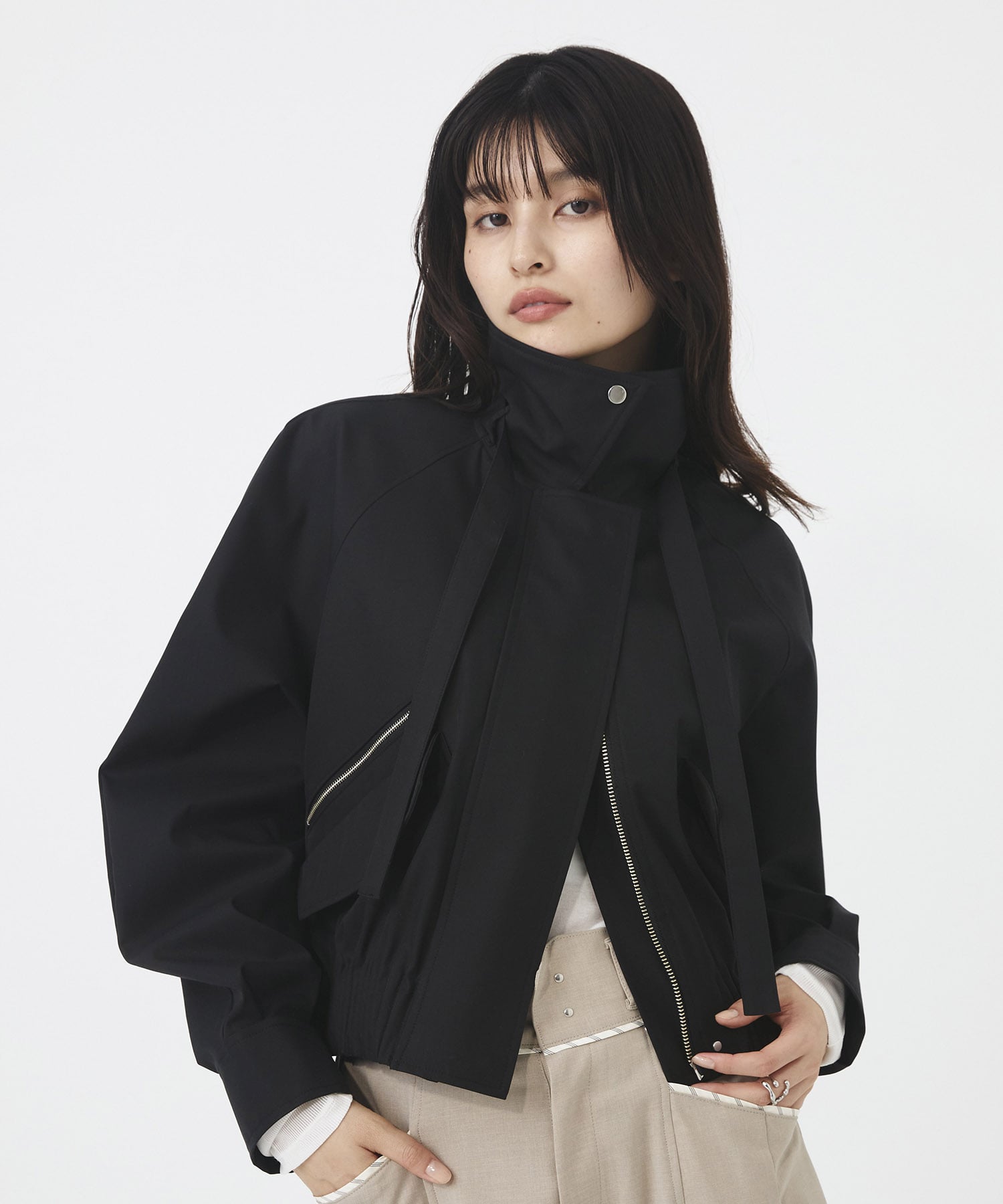 ゴムタックギャザーブルゾン