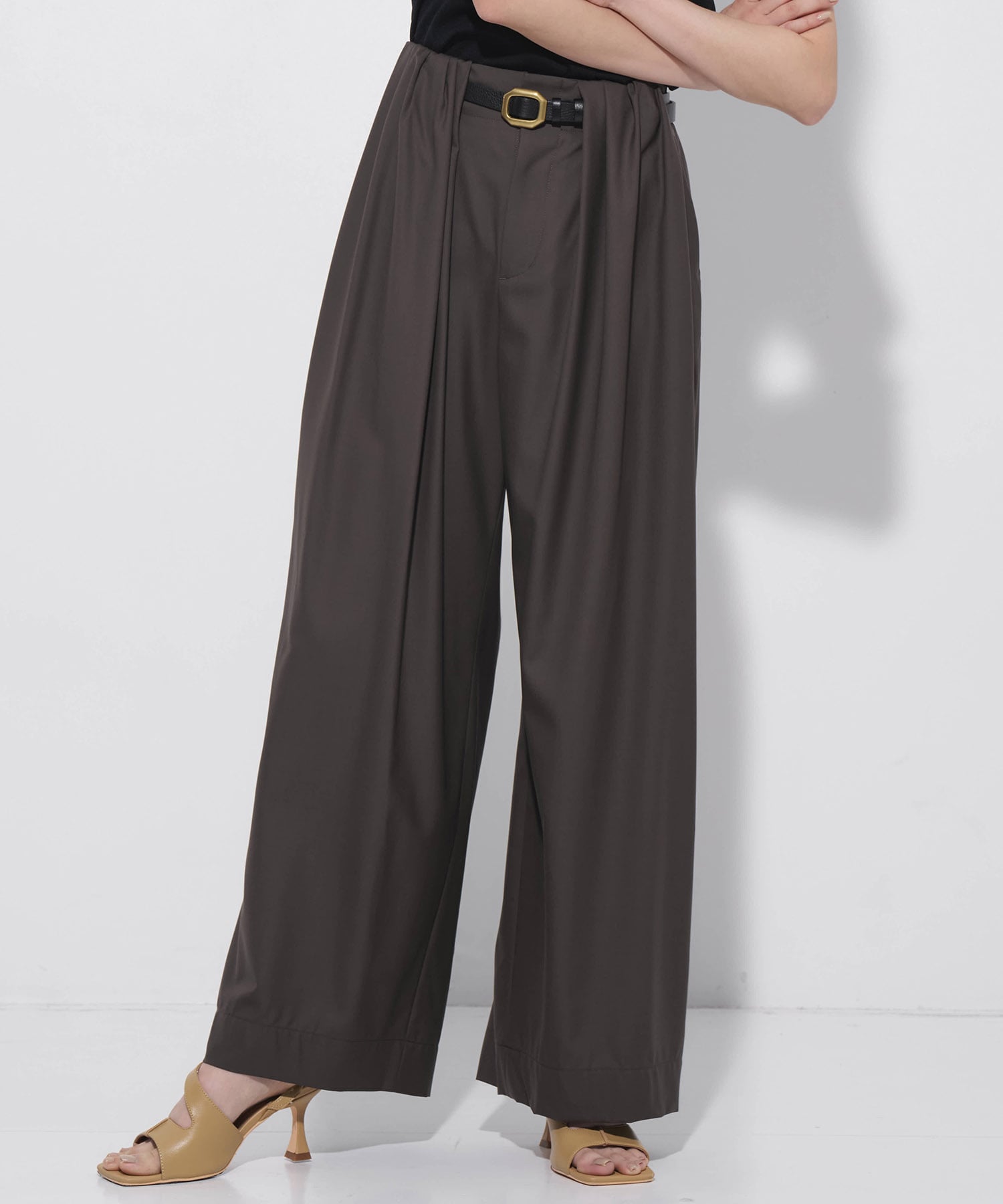 Super140s Summer Wool Relax Trousers