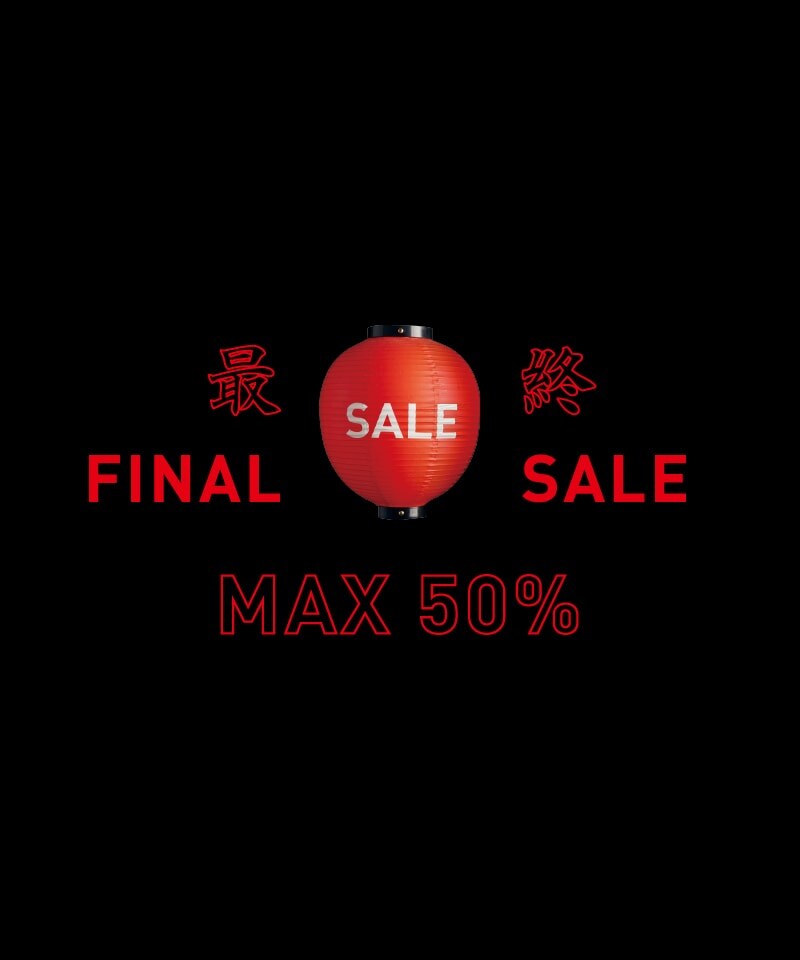 【MAX 50% OFF】FINAL SALE