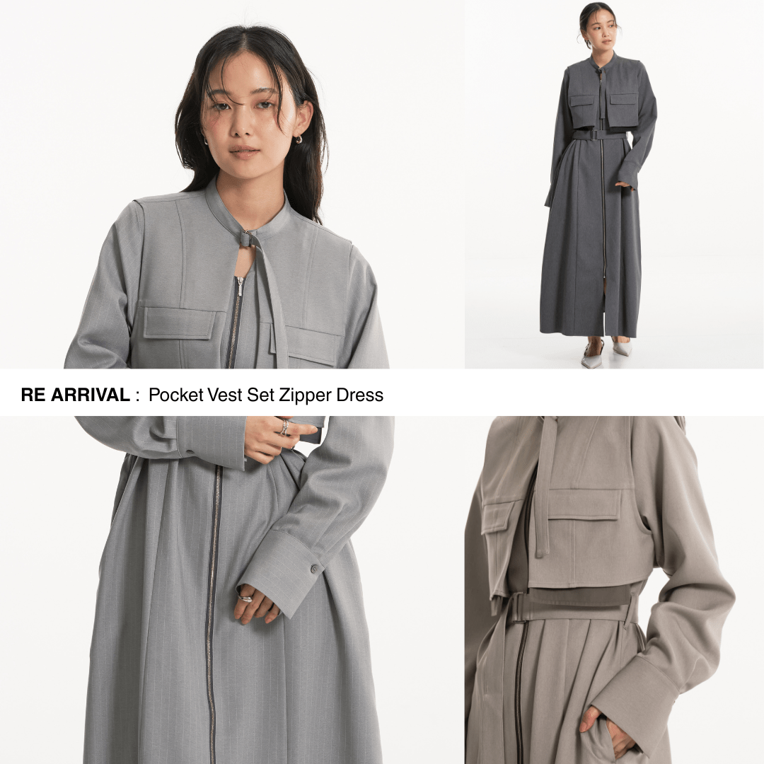 スタイルアップもこなれ感も、一枚で。
