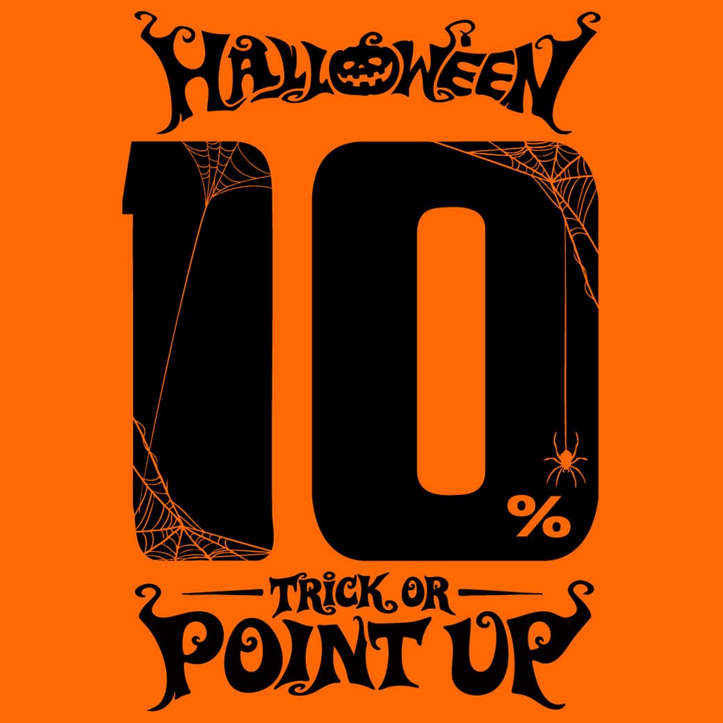 ハロウィン限定！
10%ポイント還元キャンペーン