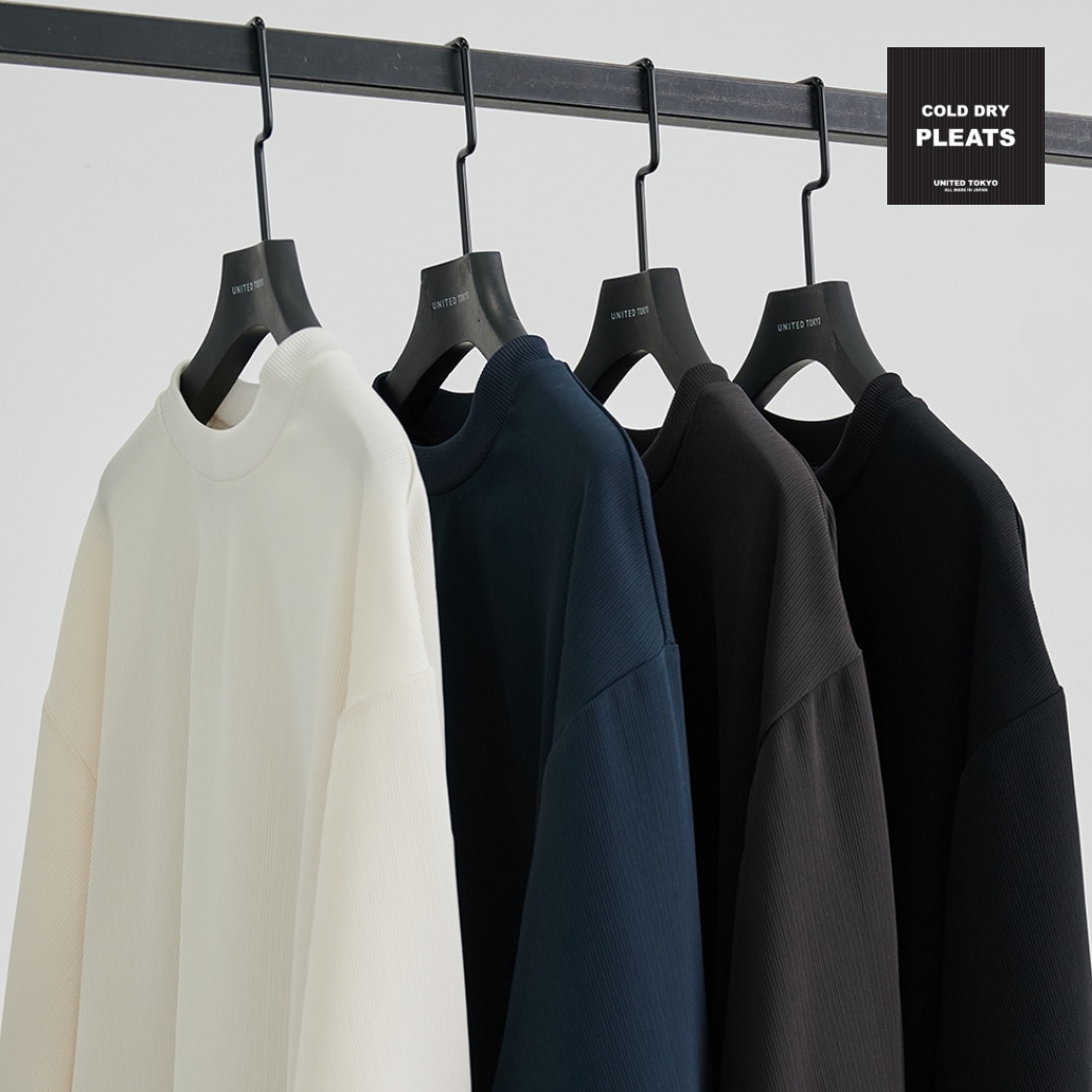 【新着】COLD DRY PLEATS Tシャツ｜体感温度「-3.0℃」を実現した、プリーツＴシャツ。
