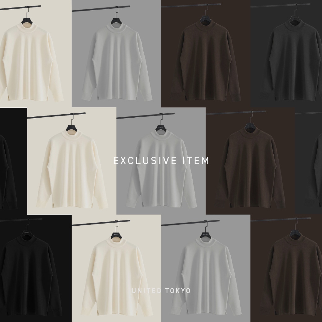 【WEB限定】「日本製×高コスパ」を実現した、WEB限定モックネックニットがついに登場。