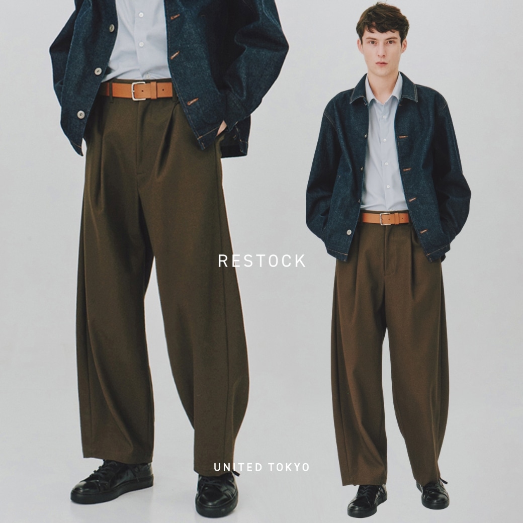 【再入荷】ハイツイスト バレルチノパンツ｜完売カラー「BROWN」登場